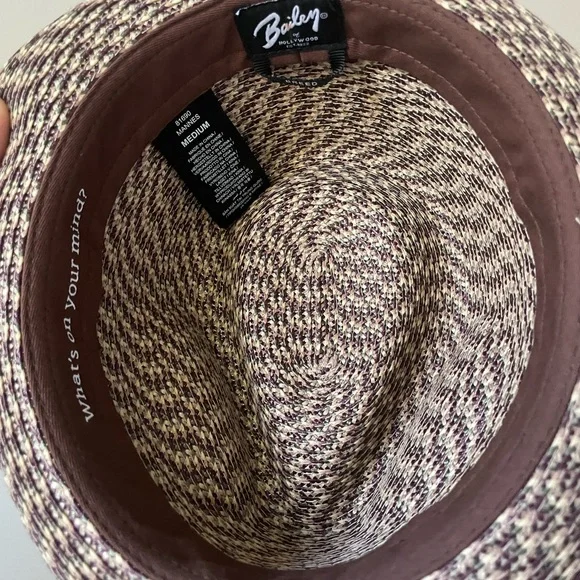 Bailey of Hollywood Men's Mannes Braided Fedora Trilby Hat - Picture 6 of 7
